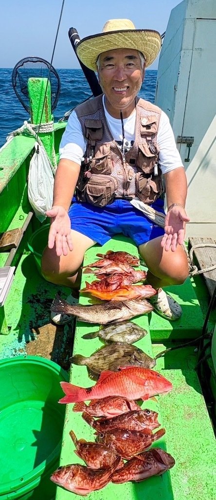 アカハタ・オオモンハタ・オジサン・カサゴ・カワハギ