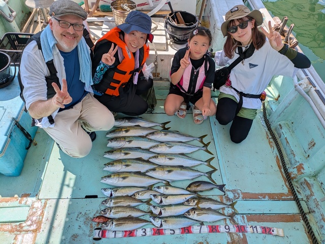 アジ(マアジ)・メジロ(ブリ)・イサギ(イサキ)・マサバ