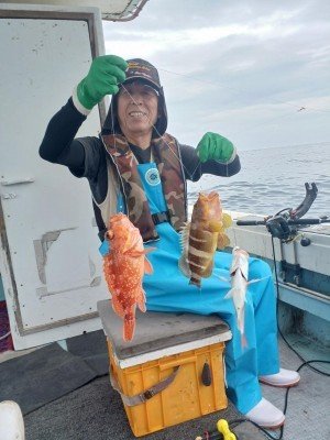 レンコダイ(キダイ)・アオナ(アオハタ)・アラカブ(カサゴ)