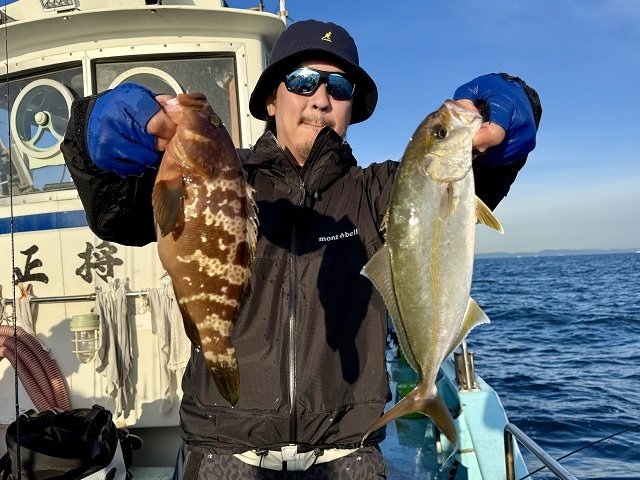 アズキマス(キジハタ)・シオ(カンパチ)