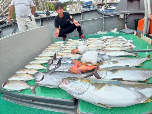 ヒラマサ・カンパチ・アラカブ(カサゴ)・ネリゴ(カンパチ)・コシナガ
