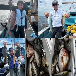 マダイ・ハナダイ(チダイ)・イナダ(ブリ)・イサキ・サバ(マサバ)