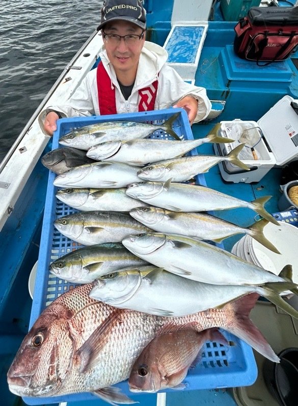 マダイ・メジナ・イナダ(ブリ)・カワハギ