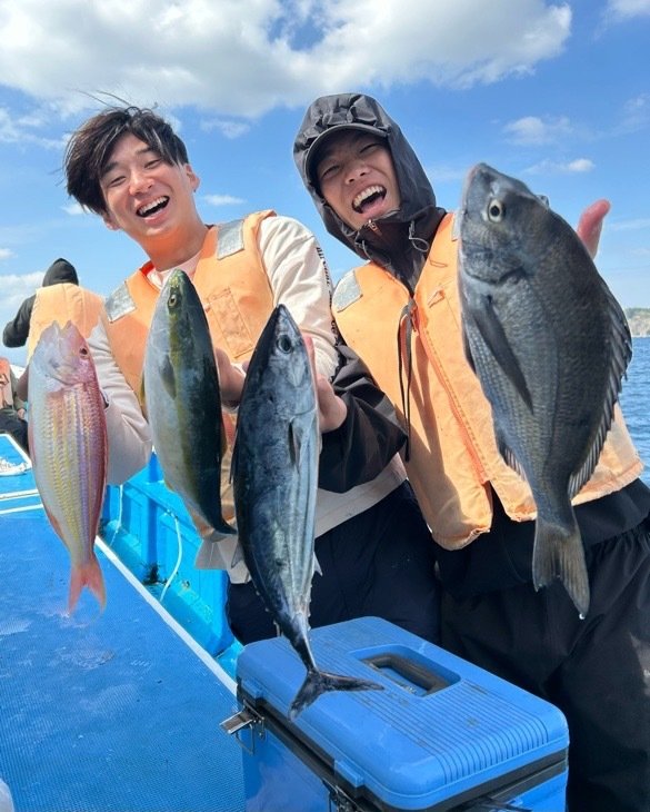 クロダイ・ワラサ(ブリ)・イトヨリ(イトヨリダイ)・カツオ