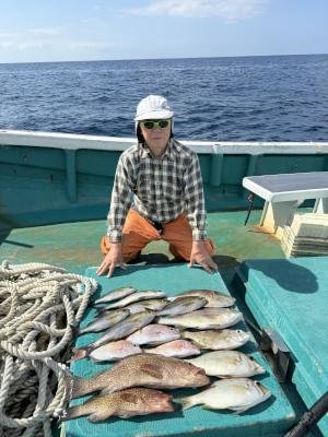 マダイ・オオモンハタ・メイチ(ハマフエフキ)・イサキ