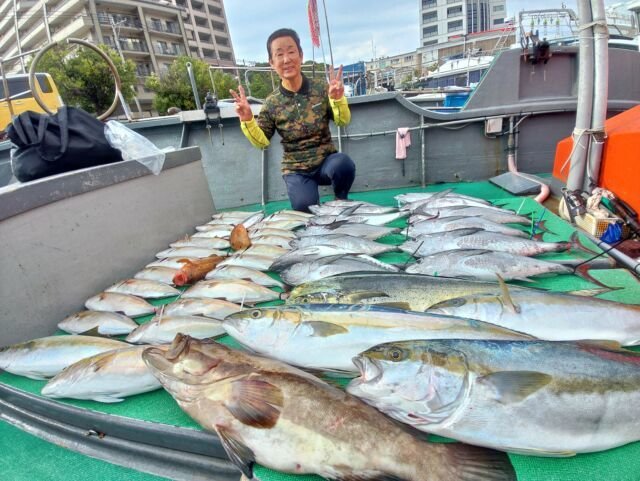 アラ・キジハタ・ヒラマサ・カンパチ・シイラ・コシナガ