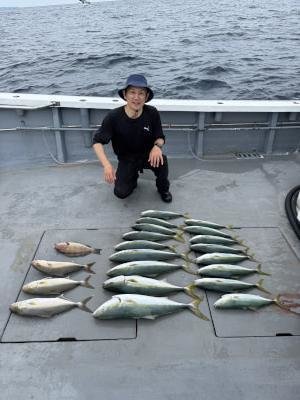 オオモンハタ・ハマチ(ブリ)・メジロ(ブリ)・シオ(カンパチ)