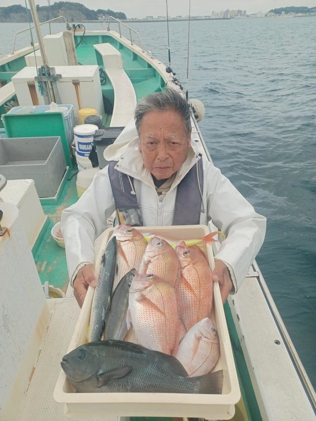 マダイ・ハナダイ(チダイ)・メジナ・アジ(マアジ)・イナダ(ブリ)