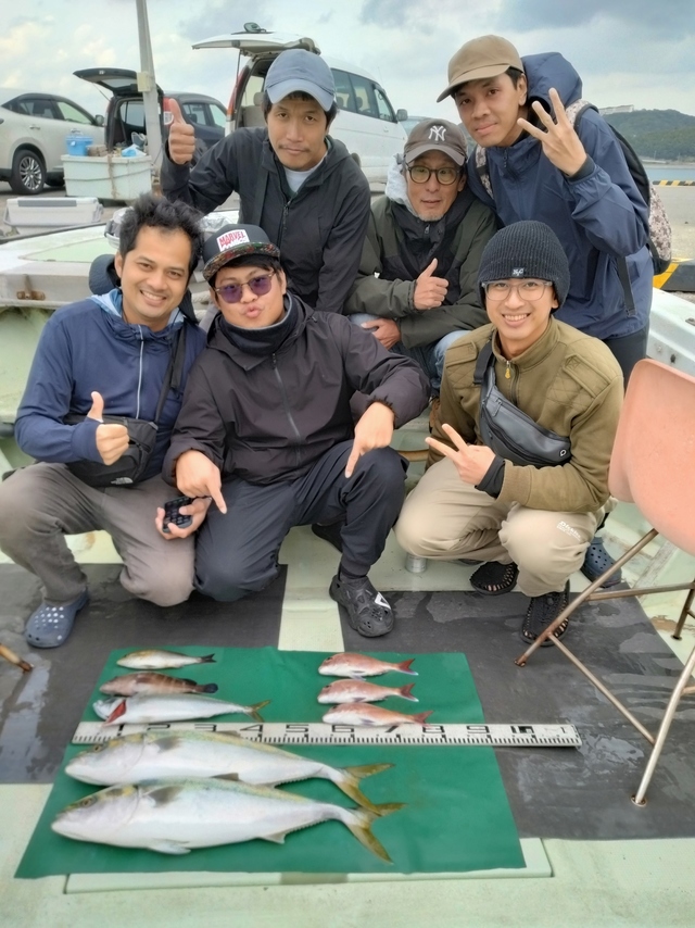 マダイ・メジロ(ブリ)・イサギ(イサキ)・マサバ