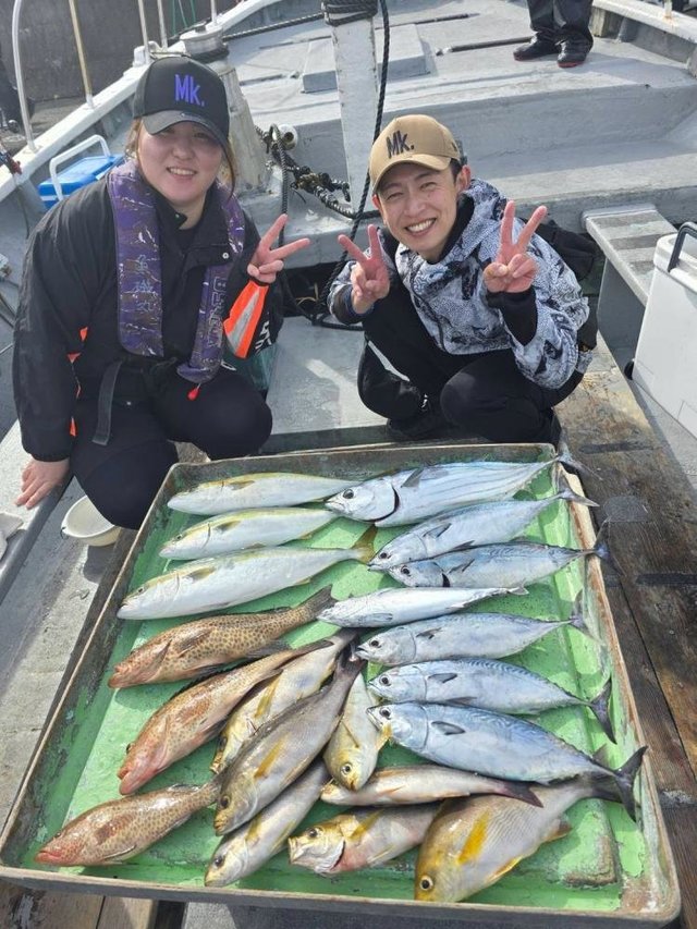 マダイ・イナダ(ブリ)・ホンガツオ(カツオ)・ヒラソウダ・ハタ(マハタ)