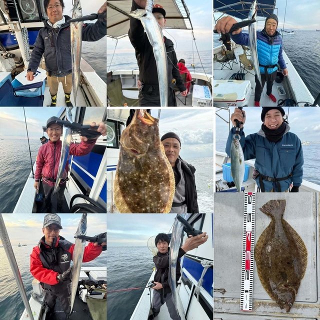 ツバス(ブリ)・タチウオ・ヒラメ