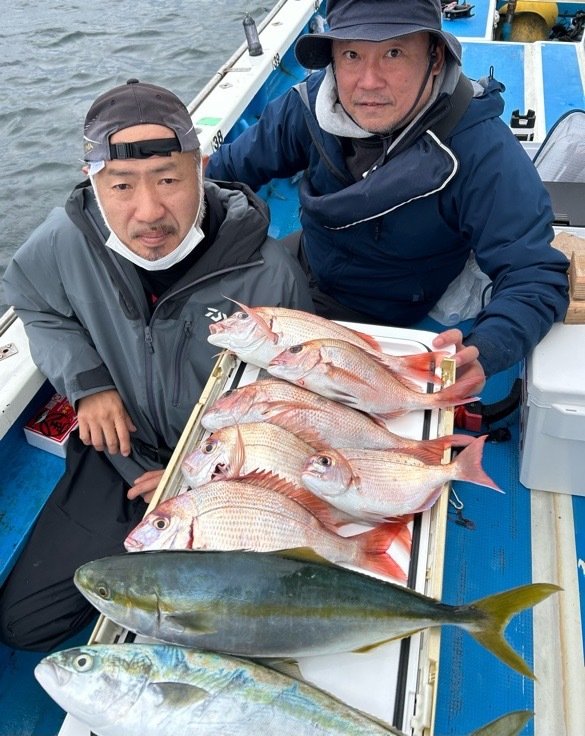 マダイ・ハナダイ(チダイ)・イナダ(ブリ)・ショゴ(カンパチ)