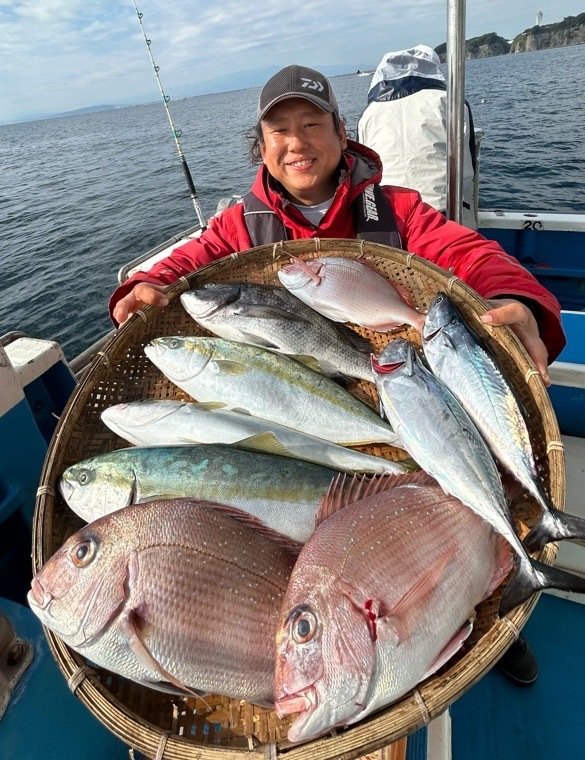 マダイ・ハナダイ(チダイ)・クロダイ・イナダ(ブリ)・カンパチ・ソーダガツオ(マルソウダ)