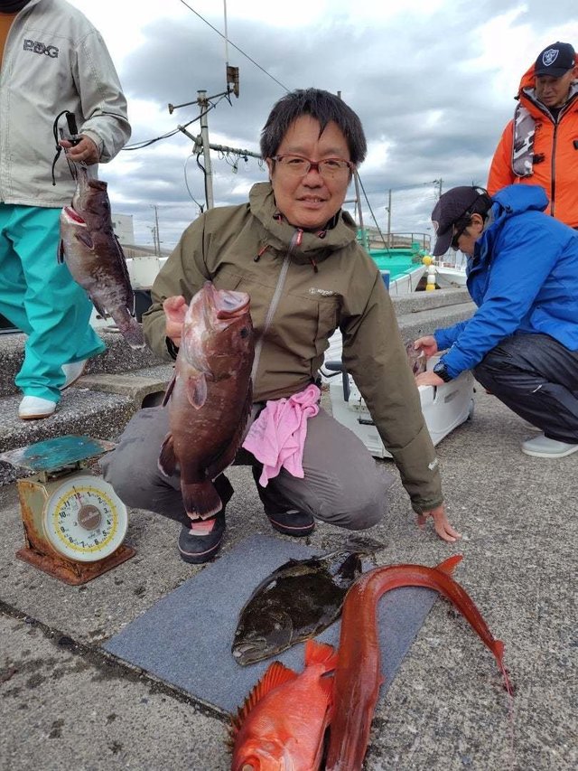 マハタ・キントキ(チカメキントキ)・ヒラメ・ヤガラ(アカヤガラ)