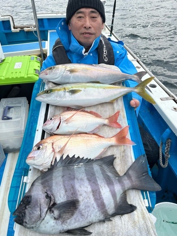 マダイ・ハナダイ(チダイ)・イシダイ・イナダ(ブリ)・カンパチ