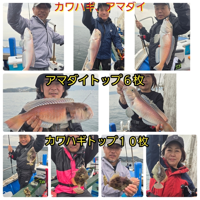 シロアマダイ・カワハギ