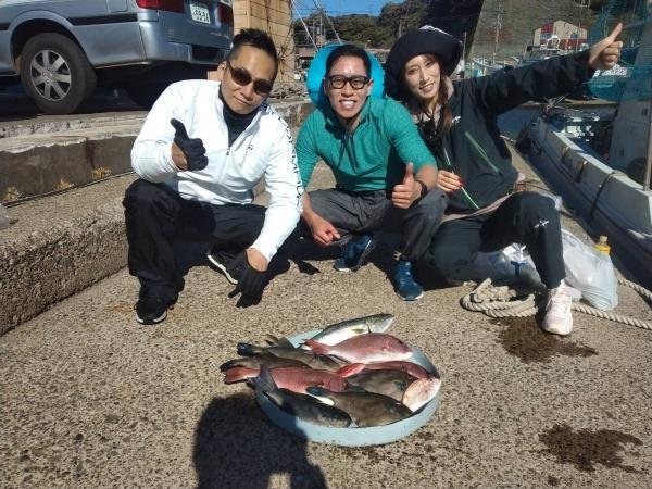 マダイ・メジナ・イナダ(ブリ)・ウマヅラ(ウマヅラハギ)