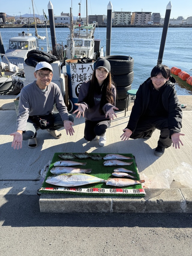 メジロ(ブリ)・シロアマダイ・カワハギ