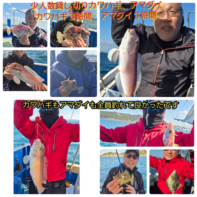 シロアマダイ・カワハギ