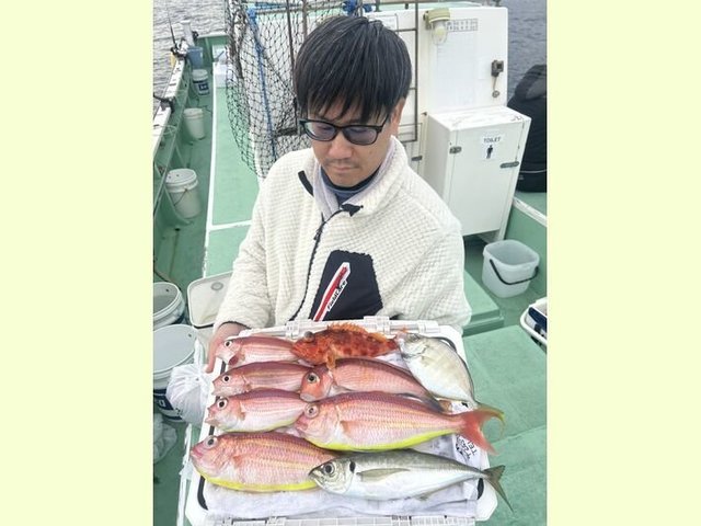 アジ(マアジ)・カイワリ・アマダイ(アカアマダイ)・イトヨリ(イトヨリダイ)