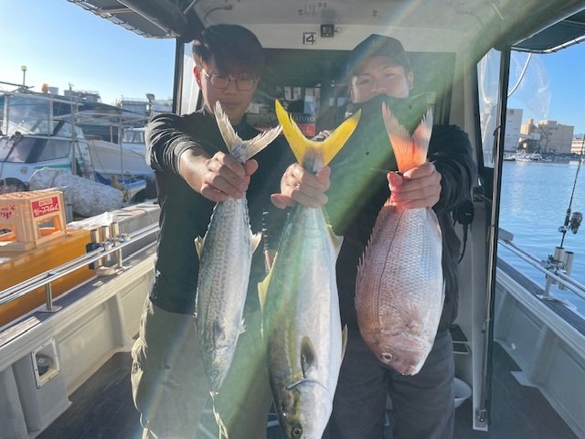 マダイ・ハマチ(ブリ)・サゴシ(サワラ)