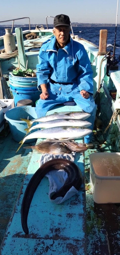 ワラサ(ブリ)・クロアナゴ・マトウダイ