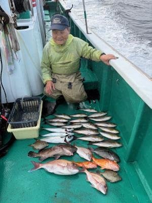 マダイ・チダイ・オオモンハタ・メイチダイ・イサギ(イサキ)・ウッカリカサゴ