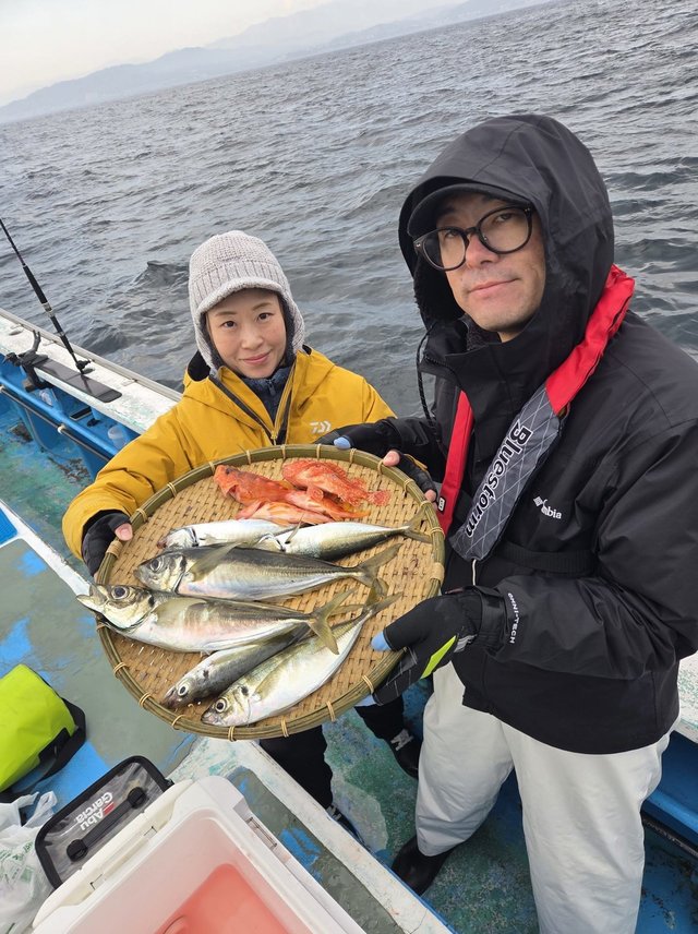 アジ(マアジ)・アカボラ(ヒメコダイ)