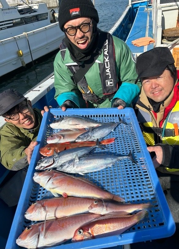ハナダイ(チダイ)・アマダイ(アカアマダイ)・ホウボウ・ソーダガツオ(マルソウダ)