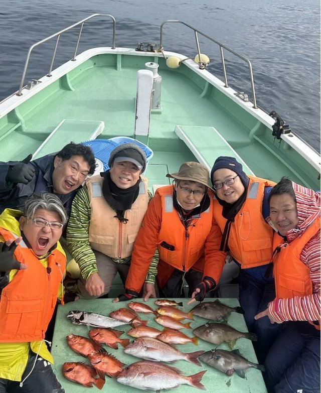 マダイ・アカイサキ・シキシマハナダイ・キントキ(チカメキントキ)・オキメバル(トゴットメバル)・ウマヅラ(ウマヅラハギ)・サバ(ゴマサバ)