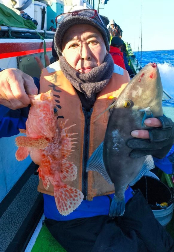 オニカサゴ・ウマヅラハギ