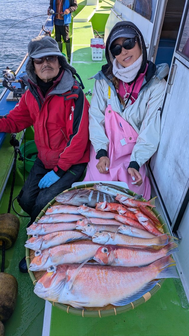 マハタ・アマダイ(アカアマダイ)・アカボラ(ヒメコダイ)