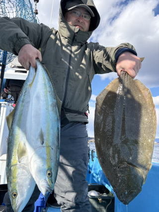 ワラサ(ブリ)・ヒラメ