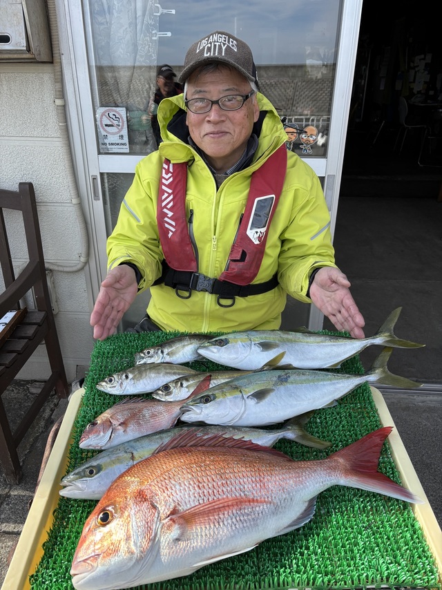 マダイ・アジ(マアジ)・イナダ(ブリ)