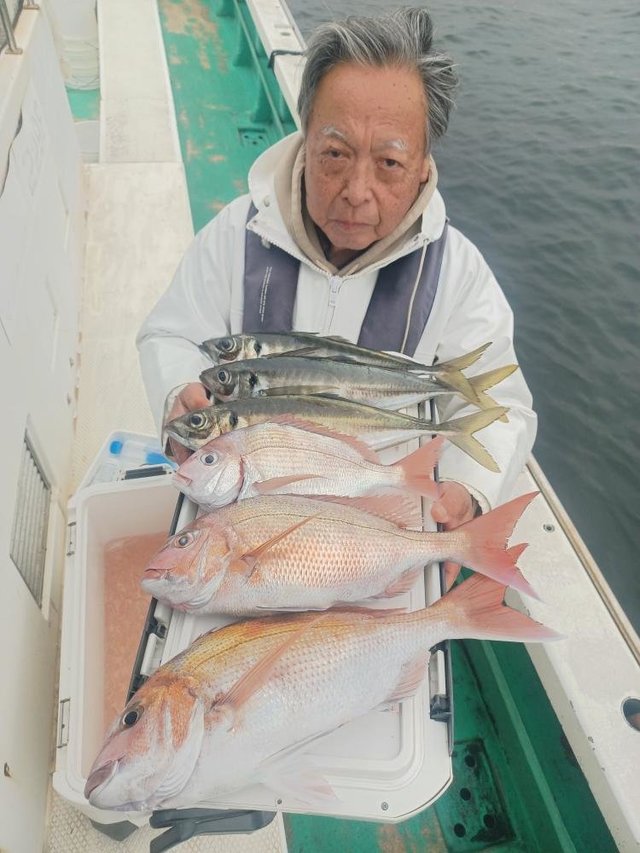 マダイ・ハナダイ(チダイ)・アジ(マアジ)