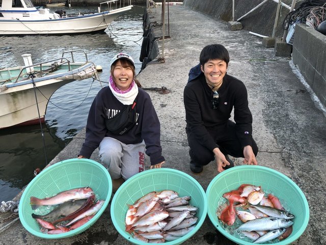 レンコダイ(キダイ)・ヒメダイ・アマダイ(アカアマダイ)・ウマヅラ(ウマヅラハギ)・サバ(ゴマサバ)