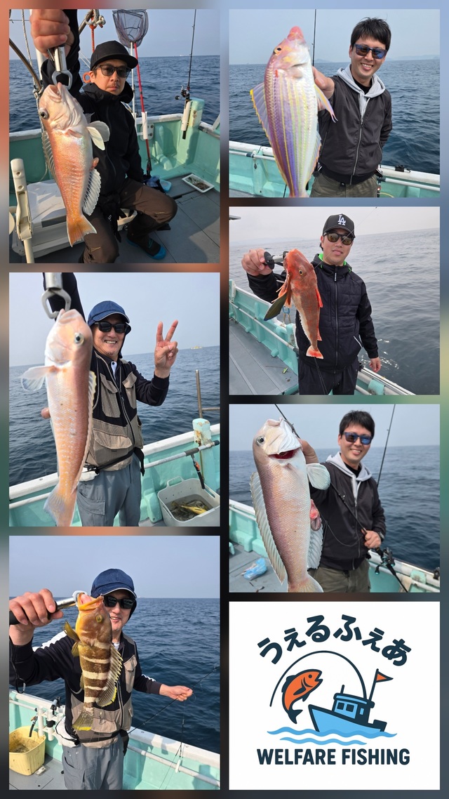 アオハタ・シロアマダイ・イトヨリ(イトヨリダイ)・ホウボウ