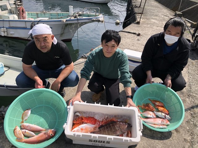 レンコ(キダイ)・アラ・アマダイ(アカアマダイ)・アヤメカサゴ・ハタ(マハタ)