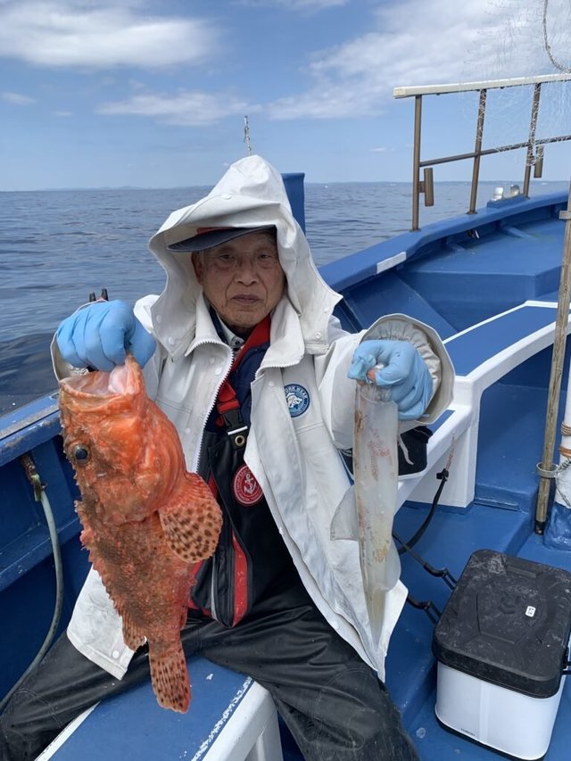 オニカサゴ・ヤリイカ