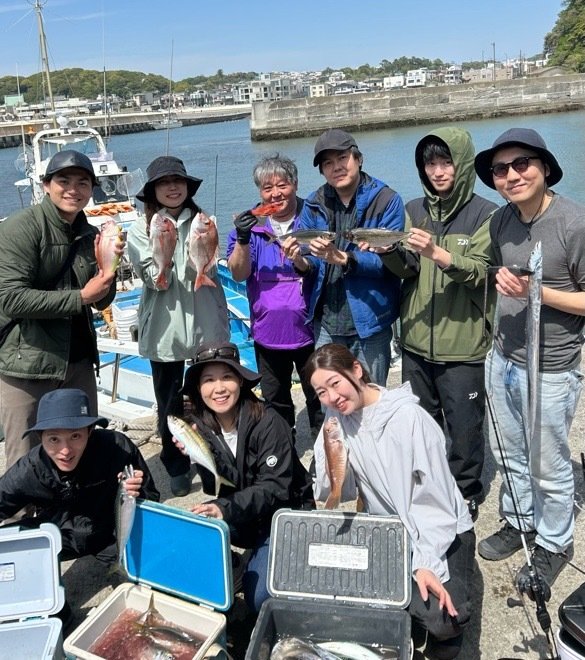 ハナダイ(チダイ)・マアジ・シロアマダイ・イトヨリ(イトヨリダイ)・タチウオ・サバ(ゴマサバ)