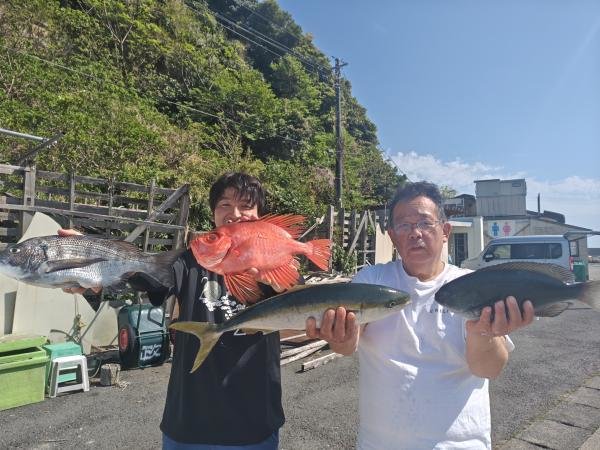 クロダイ・グレ(メジナ)・イナダ(ブリ)・チカメキントキ