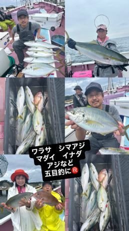 マダイ・シマアジ・イナダ(ブリ)・ワラサ(ブリ)