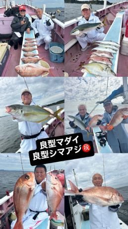 マダイ・シマアジ・イナダ(ブリ)・ワラサ(ブリ)